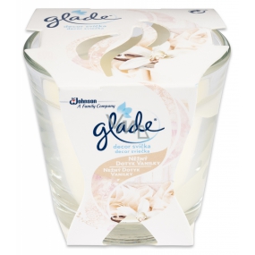 Glade Vanilla scented candle in glass, burn time up to 30 hours 70 g