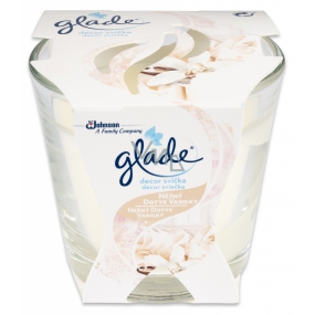 Glade Vanilla scented candle in glass, burning time up to 30 hours 70 g