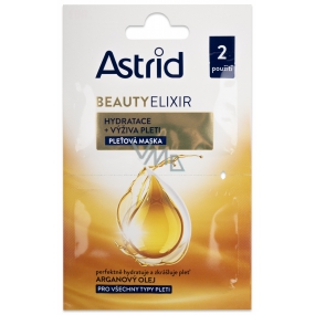 Astrid Beauty Elixir moisturizing and nourishing face mask for all skin types 2 x 8 ml