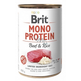 Brit Mono Protein Beef with rice complete dog food 400 g