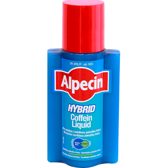 Alpecin Hybrid Coffein Liquid Toner prevents hereditary hair loss for sensitive, itchy skin 200 ml