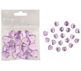 Self-adhesive hearts purple 2 cm, 20 pieces