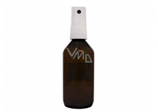Atomizer plastic bottle brown refillable partially transparent 50 ml