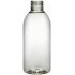 Transparent bottle, plastic, with cap, diameter 28 mm, 200 ml