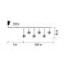 Emos Flakes hinge 8 LED, warm white