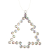 Metal hanging tree with stones 9 cm