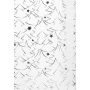 Zöwie Gift wrapping paper 70 x 150 cm Christmas Luxury White Christmas with embossed white silver trees and stars