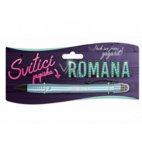 Nekupto Glowing pen with the name Roman, touch tool controller 15 cm