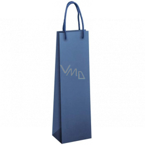 Ditipo Gift paper bag for bottle 12 x 9 x 39 cm ECO blue