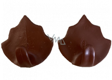 Plastic Nova hook brown self-adhesive Maple 2 pieces