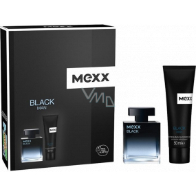 Mexx Black Man eau de toilette 30 ml + shower gel 50 ml, gift set for men