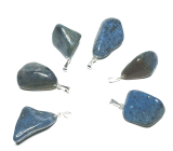 Dumortierite Troml pendant natural stone, 2,2-3 cm, 1 piece, youth in the heart