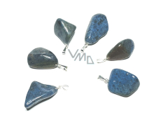 Dumortierite Troml pendant natural stone, 2,2-3 cm, 1 piece, youth in the heart