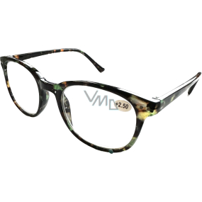 Berkeley Reading dioptric glasses +2,5 plastic blue, green-brown 1 piece MC2198