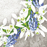 Nekupto Paper napkins 3 layers 33 x 33 cm 20 pieces Snowdrops and bluebells
