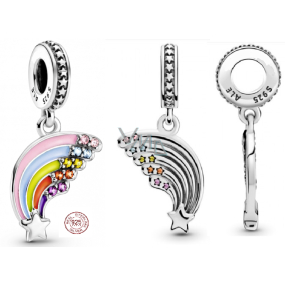 Charm Sterling silver 925 Rainbow, bracelet pendant symbol