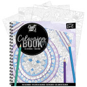 Ditipo Colouring book creative ring binder orange 25 pages silver A4 200 x 200 mm
