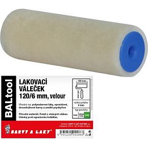 BARVY A LAKY HOSTIVAŘ Velour painting roller for holder 6 mm, 120 mm BARVY A LAKY HOSTIVAŘ Velour painting roller for holder 6 mm, 120 mm