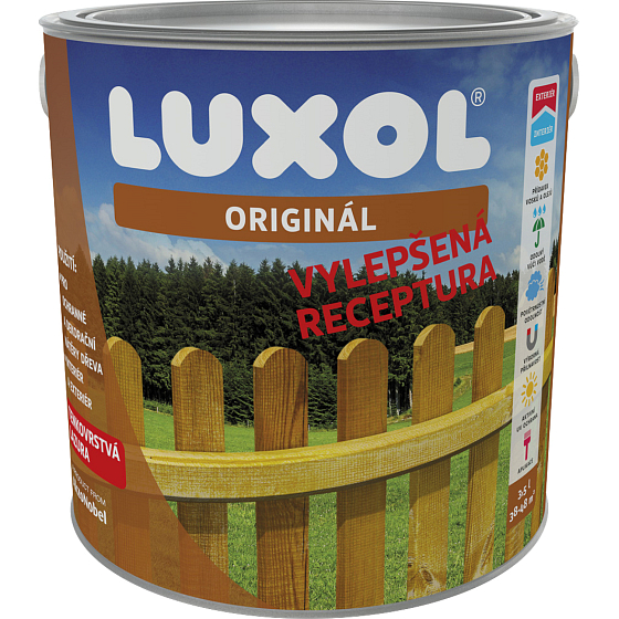 Luxol Original thin film wood stain, 0021 walnut, 3.5 l