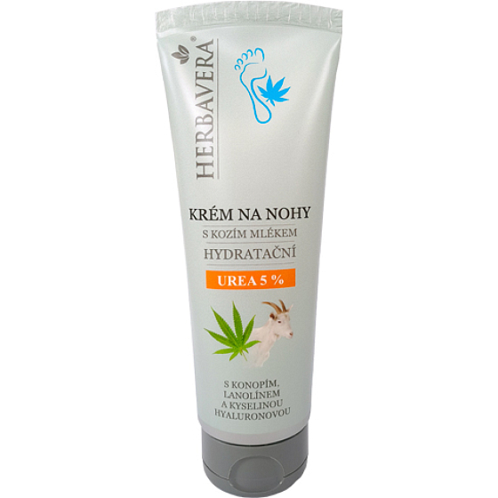 Herbavera foot cream with goat's milk and Urea, 120 ml