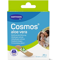 Cosmos bandages with aloe vera 1.9 x 7.2 cm, 20 pcs