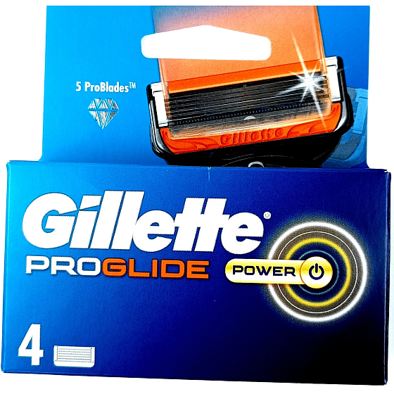 Gillette Fusion ProGlide Power replacement cartridges 4 pieces for men