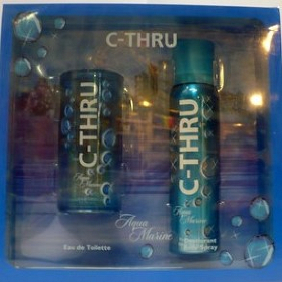 C-Thru Aquamarine eau de toilette 30 ml + deodorant spray 150 ml, for women gift set