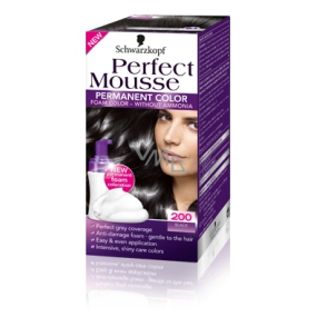 Perfect Mousse Permanent Color Hair Color 200 Black