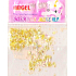 Angel nail decorations pieces yellow 1 pack
