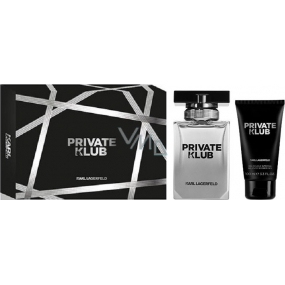 Karl Lagerfeld Private Club for Men eau de toilette for men 50 ml + shower gel 100 ml, gift set