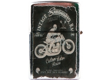 Bohemia Gifts & Cosmetics Retro gasoline lighter with print Speedmasters 5,5 x 3,5 x 1,2 cm