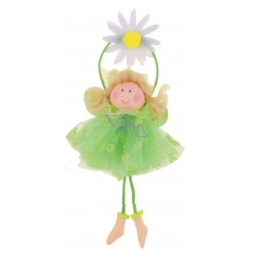 Fairy with a green skirt for hanging No.2 15 cm