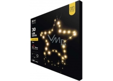 Emos Hvězda na stojánku 33 x 13 cm - 30 LED teplá bílá + časovač