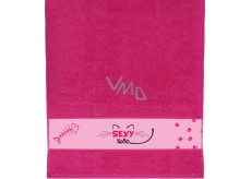 Albi Towel Sexy cat pink 90 x 50 cm