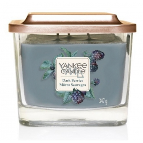 Yankee Candle Dark Berries - Blackberry Soy Scented Candle Elevation Medium Glass 3 Wicks 347 g
