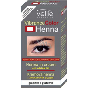 Vellie Vibrance Color Henna eyebrow and eyelash color with Henna Graphite 2 x 3 g