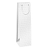 Ditipo Gift paper bottle bag 12.3 x 7.8 x 36.2 cm white, silver patterns