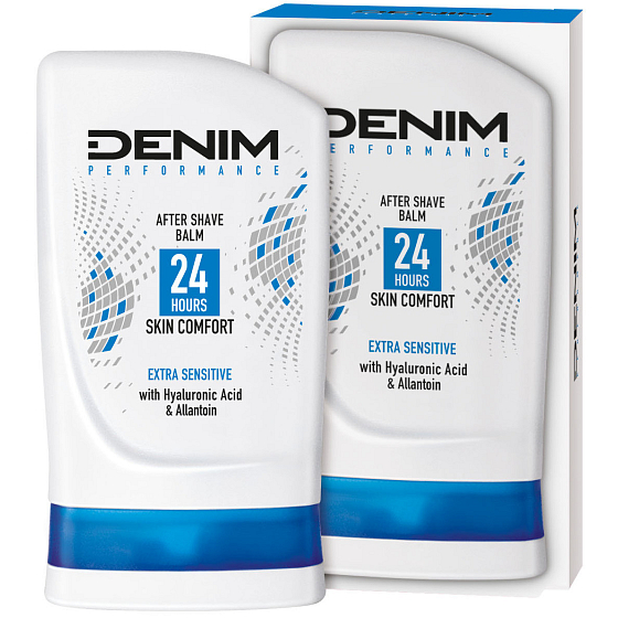 Denim Performance Extra Sensitive After Shave Balm for Men, for Very Sensitive Skin 100 ml