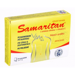 Samaritan Citrus Effervescent powder in powder for athletes, heartburn, hangover 8 x 5 g pieces