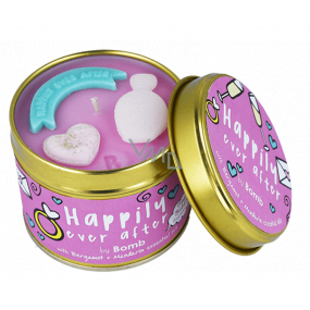 Bomb Cosmetics Happiness Even After - Happily Ever After Scented natural, handmade candle in a tin can burns for up to 35 hours