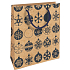 Nekupto Gift kraft bag 25 x 8 x 19 cm Christmas blue flasks 589 WKHM