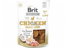 Brit Jerky Dried meat treats with insects and chicken for adult dogs 80 g