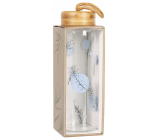 Albi Glass Bottle with Bamboo Lid Blue Dots 500 ml