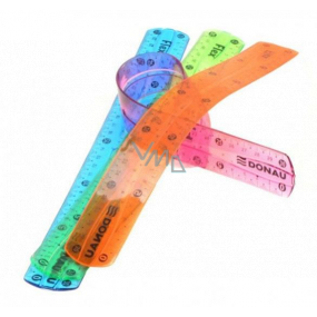 Donau Ruler flexible plastic 30 cm mix of colors