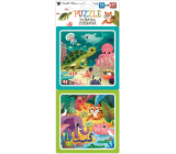 Baby Genius Puzzle Animals 15 x 15 cm, 16 and 20 pieces, 2 pictures