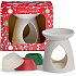 Yankee Candle Scented wax for aroma lamp 3 x 22 g + ceramic aroma lamp, Christmas gift set 2021