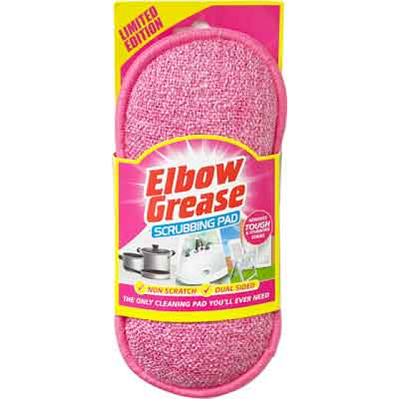Elbow Grease Pink Washable Cleaning Sponge for various surfaces 19 x 9,5 cm 1 piece