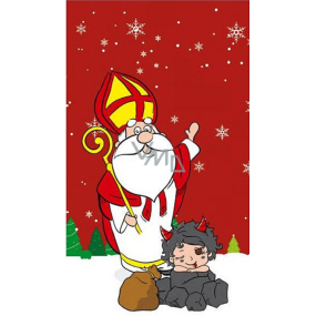 Nekupto Christmas bag Nicholas and the devil red 180 x 360 mm