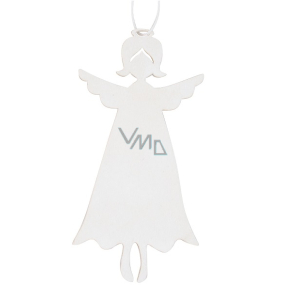 Wooden angel for hanging White 10 cm