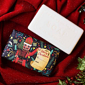 English Soap Nutcracker - Frankincense & Myrrh Christmas natural perfumed toilet soap with shea butter 190 g